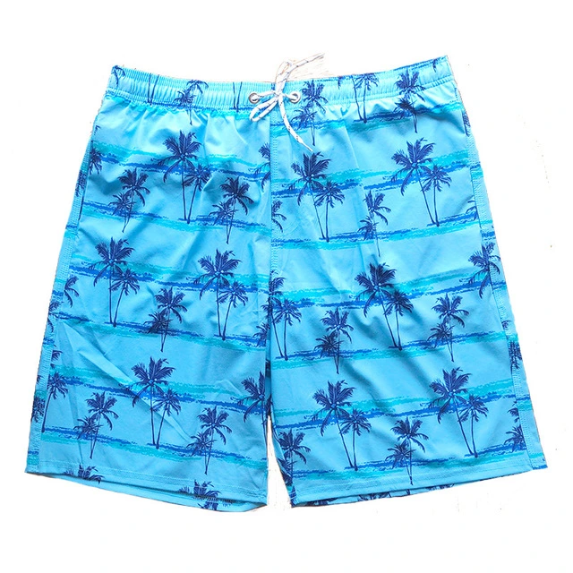 New Stretch Men&prime;s Beach Shorts Swimming Trunks All Around Elastic Quick-Drying Loose Large Size Casual Flower Shorts Pants