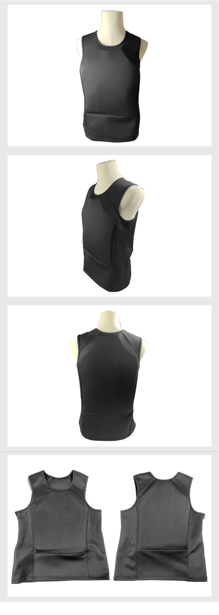 Nij Iiia Bulletproof Comfortable T-Shirt Ultra Thin Undershirt Covert Body Armor Bullet Proof Vest