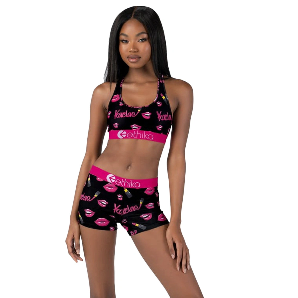 New Style MOQ Baby Little Girls 2 Piece Legging Set Kids Underwear Sports Bra Underwear Children for Girl Sets