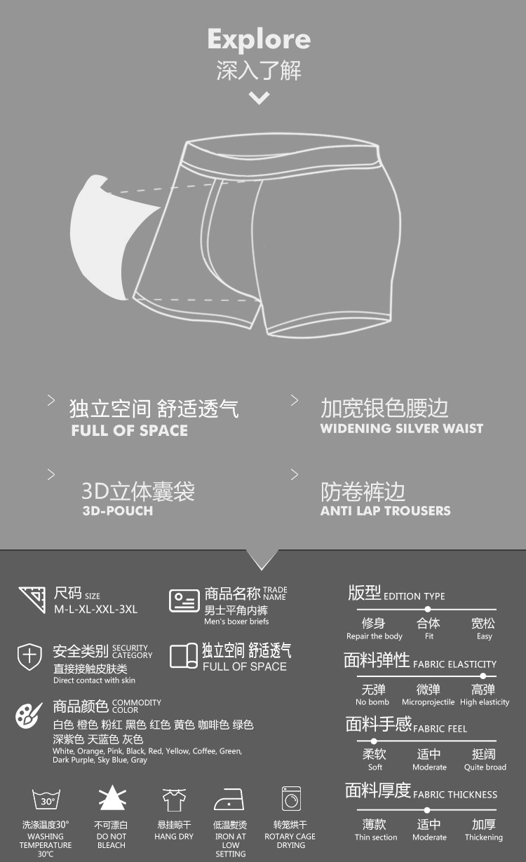 Wholesale Stock Lot Underwear for Man Classical Cotton Boxershorts Male Basics Boxer Briefs