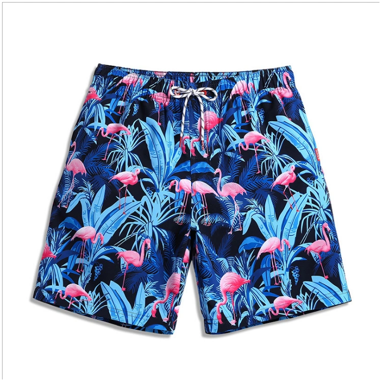 Men&prime;s Fashion Short Five-Point Shorts Men&prime;s Beach Trousers Large Size Swimming Striped Dry Pants