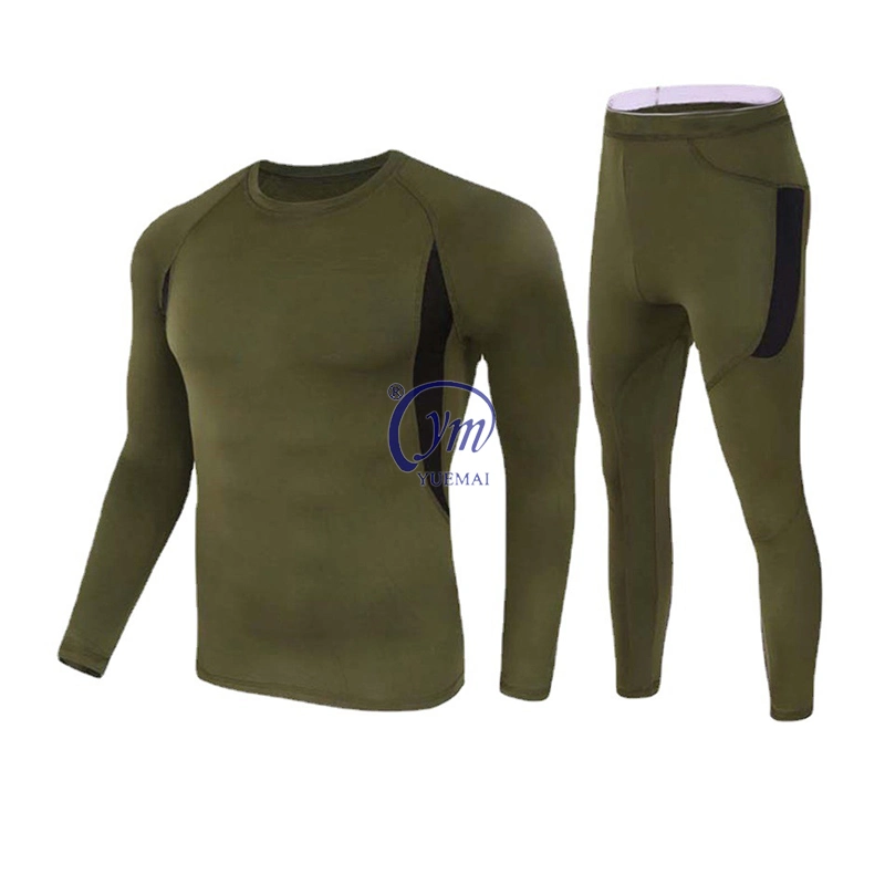 Wholesale Cold Weather Men&prime;s Tactical Fleece Winter Thermal Underwear Ultra Soft Long Johns Set