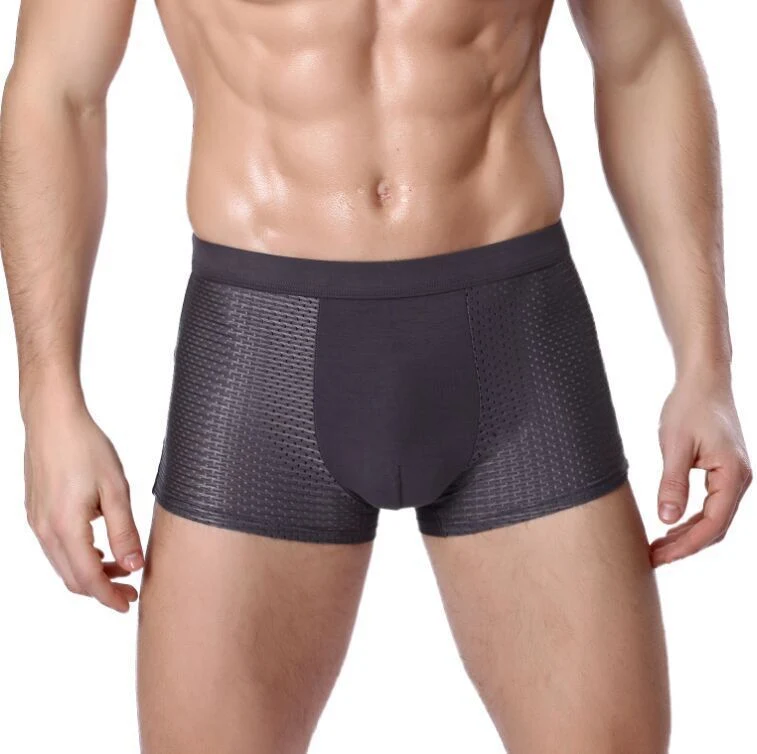 Custom Logo Mesh Boxer for Men Underwear