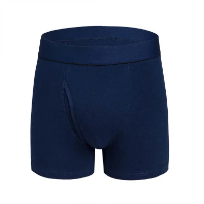 Multi Color Custom Logo Men′s Boxers Sale Cotton Solid Dyeing Mens Boxers Sale Manufacturer Customized Mens Underwear Brief Trunk Thong