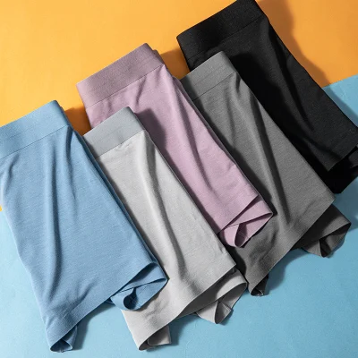 Cheap Soft OEM Customized Plus Size Cotton Underwear Boxer Briefs for Men